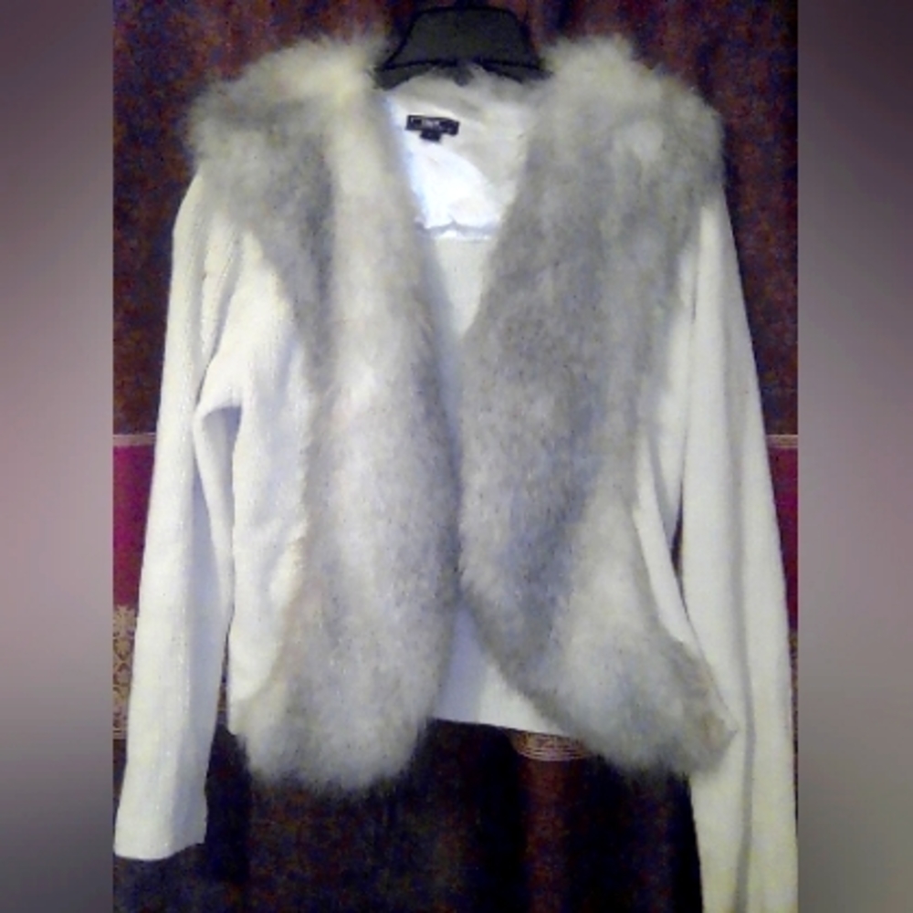 Fur lined sweater